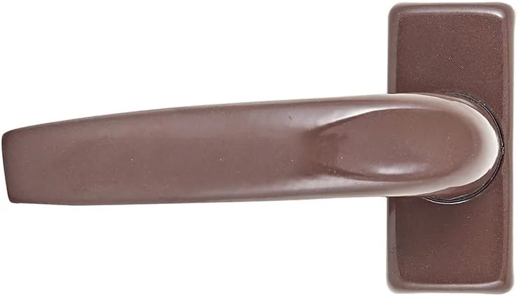 دستگیره درب آلومینیومی حسنات اسنشیالز، دو سوراخه، مناسب برای دفاتر، سرویس بهداشتی پیش ساخته، شیک و مدرن، ست دوتایی (قهوه ای)