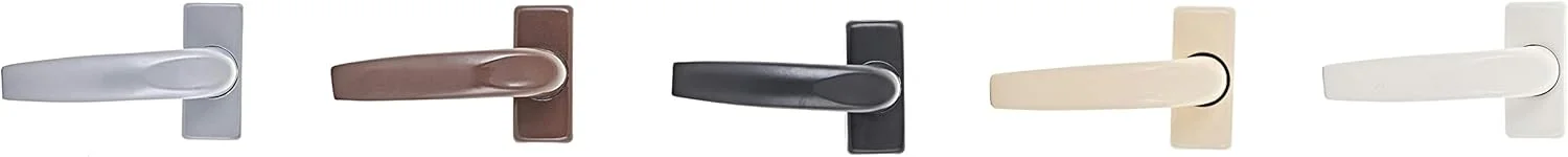 دستگیره درب آلومینیومی حسنات اسنشیالز، دو سوراخ، مناسب برای دفاتر، سرویس بهداشتی پیش ساخته، شیک و مدرن، یک جفت (نقره ای)