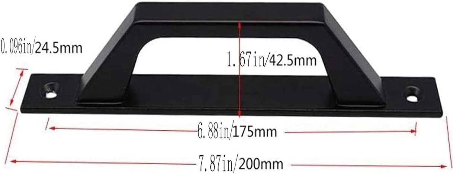 دو عدد دستگیره درب کشویی مدرن 20 سانتی متری دستگیره درب چوبی مشکی مات