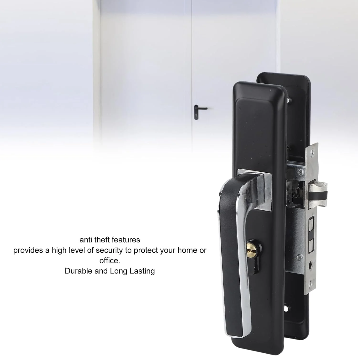 دستگیره درب اهرمی آلیاژ آلومینیوم با امنیت بالا، دستگیره های با طراحی منحنی زیبا، استفاده راحت برای اتاق مهمان، اتاق خواب، حمام