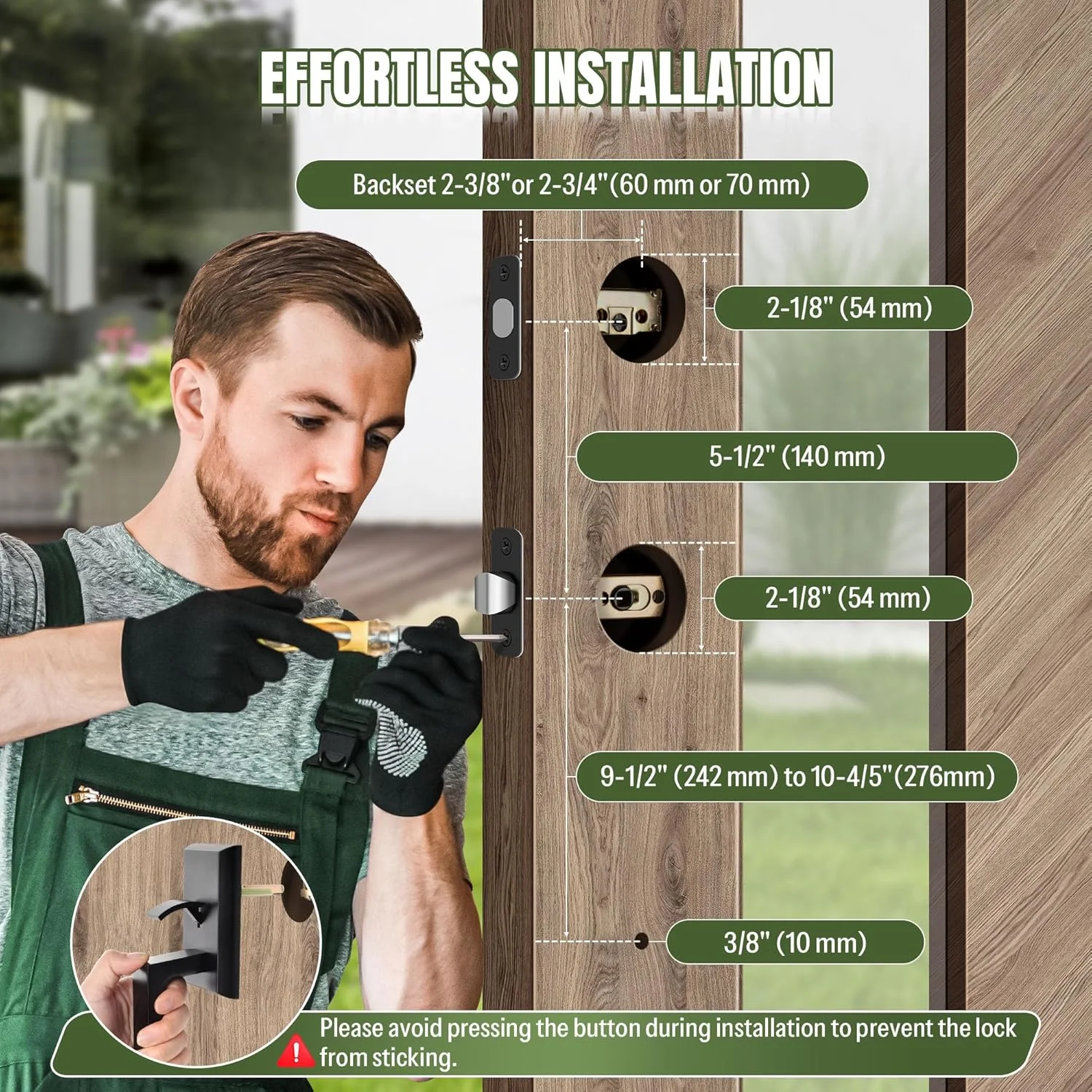 دستگیره درب ورودی مربعی Moquin، دستگیره درب ورودی سنگین با کلید، قفل درب بیرونی با قفل سیلندر تکی، قفل درب مشکی مات برگشت پذیر برای درب راست و چپ دستگیره درب ورودی مربعی Moquin، دستگیره درب ورودی سنگین با کلید، قفل درب بیرونی با قفل سیلندر تکی، قفل درب مشکی مات برگشت پذیر برای درب راست و چپ