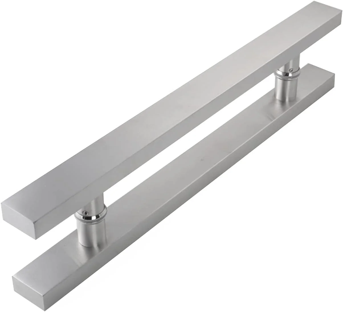 دستگیره درب شیشه ای استیل ضد زنگ برس خورده مناسب اتاق کنفرانس، درب کشویی، درب حمام، هتل ها، دفاتر، فروشگاه ها (اندازه: 800 میلی متر)