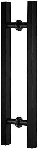 دستگیره درب ست لوله مربعی استیل ضد زنگ سنگین تجاری کششی-فشاری / دستگیره درب شیشه ای / دستگیره کشویی درب انبار، مشکی/نقره ای - 6 سایز (رنگ: مشکی، سایز: 1000) دستگیره درب ست لوله مربعی استیل ضد زنگ سنگین تجاری کششی-فشاری / دستگیره درب شیشه ای / دستگیره کشویی درب انبار، مشکی/نقره ای - 6 سایز (رنگ: مشکی، سایز: 1000)