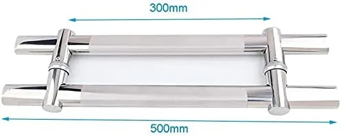 دستگیره درب استیل ضد زنگ با سوراخ قابل تنظیم، دستگیره درب شیشه ای کشویی تجاری، دستگیره درب انبار، دستگیره درب چوبی، دستگیره درب حمام و دوش، 5 سایز