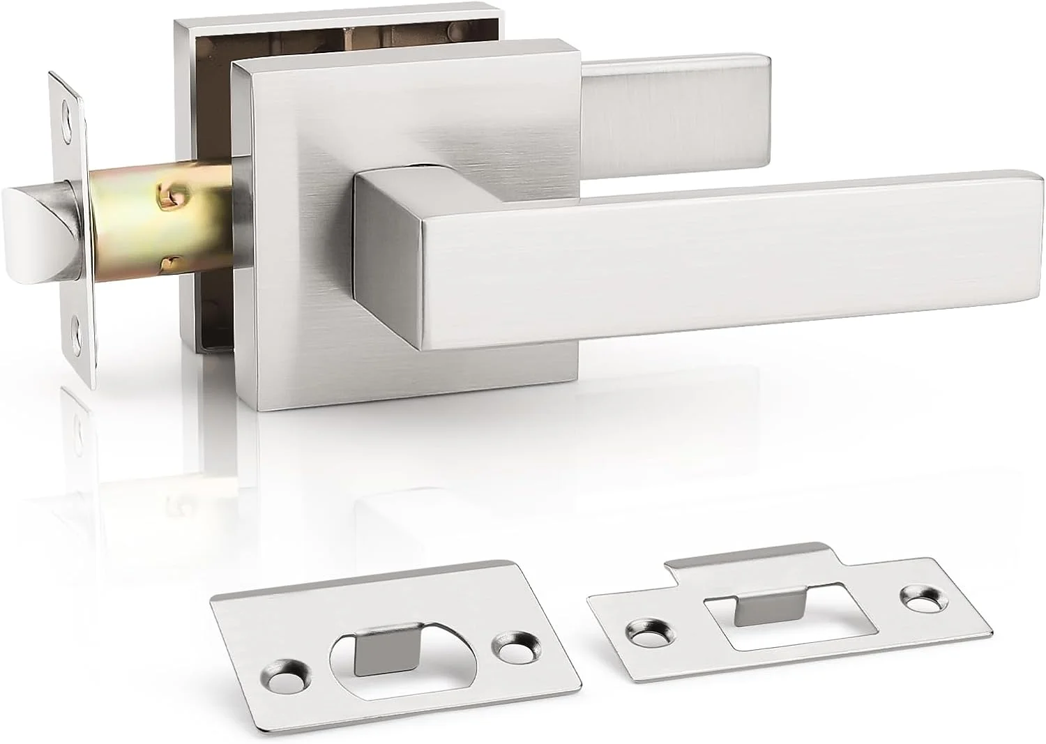 دستگیره درب داخلی KNOBWELL، یک عدد، دستگیره اهرمی درب راهرو و کمد، نیکل ساتن (بدون قفل) دستگیره درب داخلی KNOBWELL، یک عدد، دستگیره اهرمی درب راهرو و کمد، نیکل ساتن (بدون قفل)