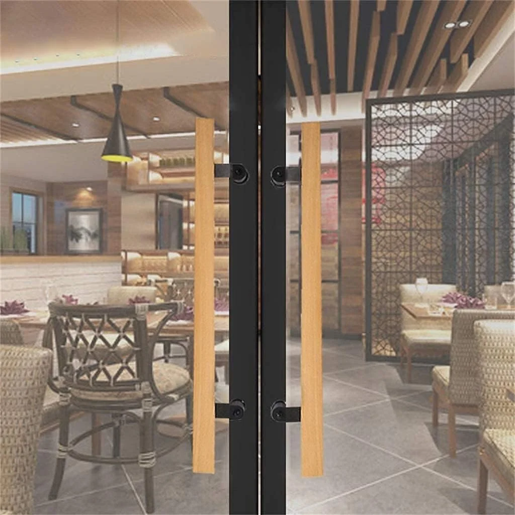 دستگیره کشویی درب، دستگیره چوبی H شکل برای درب های شیشه ای، دستگیره دو طرفه، سخت افزار، دستگیره گاراژ، کشو کابینت، دستگیره آشپزخانه، ست دستگیره درب، سخت افزار