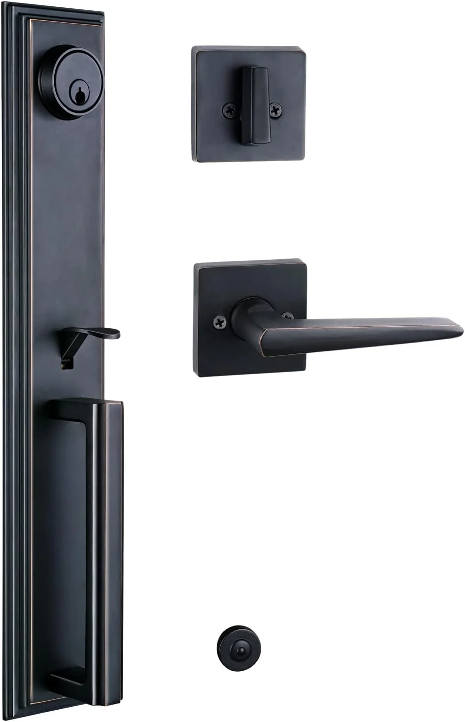 دستگیره درب تک سیلندر NB_Hardware، برنزی ونیزی، دستگیره کلیددار، برنز روغنی سابیده شده دستگیره درب تک سیلندر NB_Hardware، برنزی ونیزی، دستگیره کلیددار، برنز روغنی سابیده شده