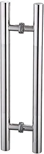 دستگیره درب تجاری شیشه ای، قطر 38 میلی متر لوله گرد استیل ضد زنگ دستگیره فشاری-کششی درب/دستگیره درب چوبی/دستگیره درب انبار/دستگیره درب حمام، 8 سایز(سایز: دستگیره درب تجاری شیشه ای، قطر 38 میلی متر لوله گرد استیل ضد زنگ دستگیره فشاری-کششی درب/دستگیره درب چوبی/دستگیره درب انبار/دستگیره درب حمام، 8 سایز(سایز: