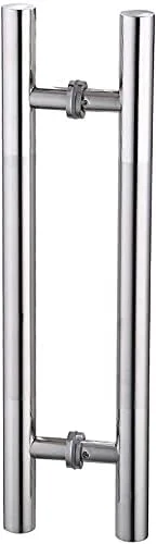 دستگیره درب تجاری شیشه ای، قطر 38 میلی متر لوله گرد استیل ضد زنگ دستگیره فشاری-کششی درب/دستگیره درب چوبی/دستگیره درب انبار/دستگیره درب حمام، 8 سایز(سایز: دستگیره درب تجاری شیشه ای، قطر 38 میلی متر لوله گرد استیل ضد زنگ دستگیره فشاری-کششی درب/دستگیره درب چوبی/دستگیره درب انبار/دستگیره درب حمام، 8 سایز(سایز: