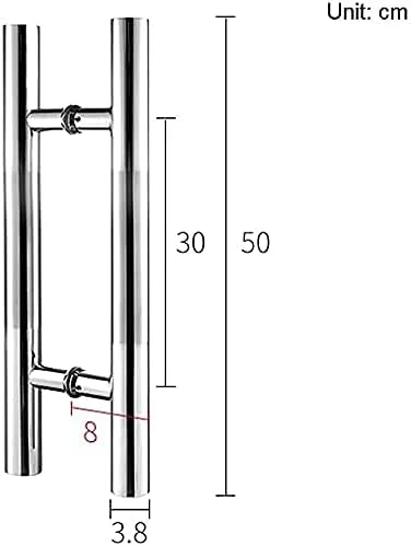 دستگیره درب استیل ضد زنگ، دستگیره درب شیشه ای تجاری، دستگیره های درب کشویی لوله ای اداری، 10 سایز ست دستگیره درب، سخت افزار، 50 * 30 سانتی متر دستگیره درب استیل ضد زنگ، دستگیره درب شیشه ای تجاری، دستگیره های درب کشویی لوله ای اداری، 10 سایز ست دستگیره درب، سخت افزار، 50 * 30 سانتی متر