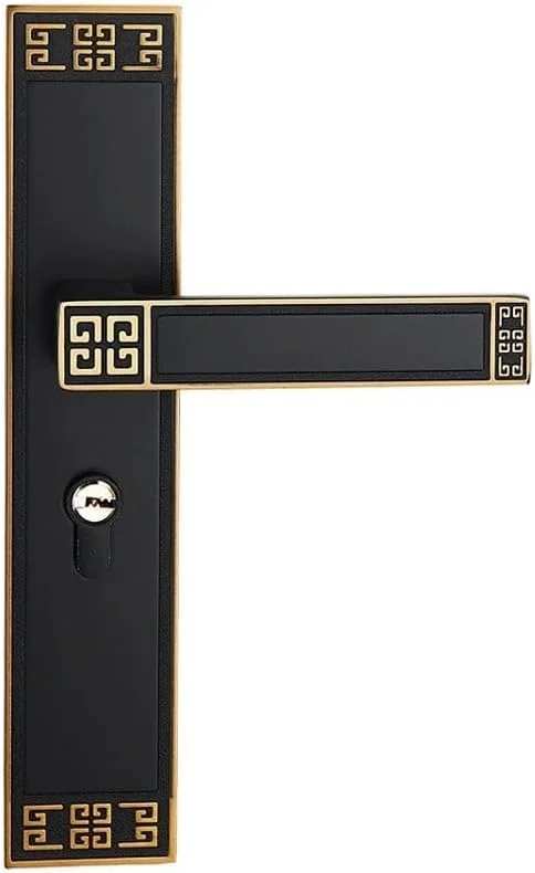 ست قفل درب امنیتی سخت افزار درب، دستگیره اهرمی قفل مکانیکی آلیاژ روی، کیت قفل دستگیره اهرمی برای خانه و دفتر