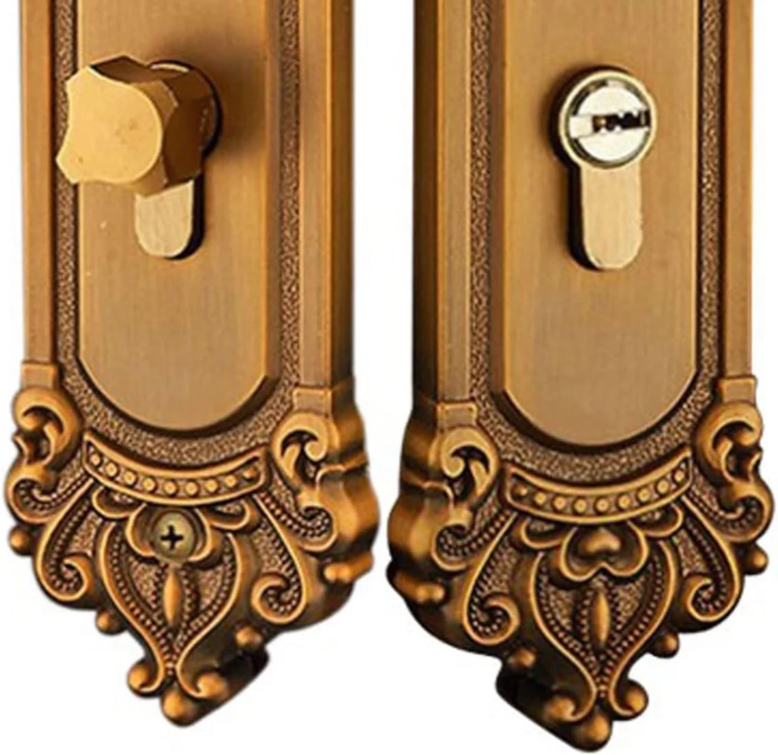 دستگیره درب قفل زبانه ای قدیمی و کلاسیک مناسب درب های داخلی و اتاق خواب دستگیره درب قفل زبانه ای قدیمی و کلاسیک مناسب درب های داخلی و اتاق خواب
