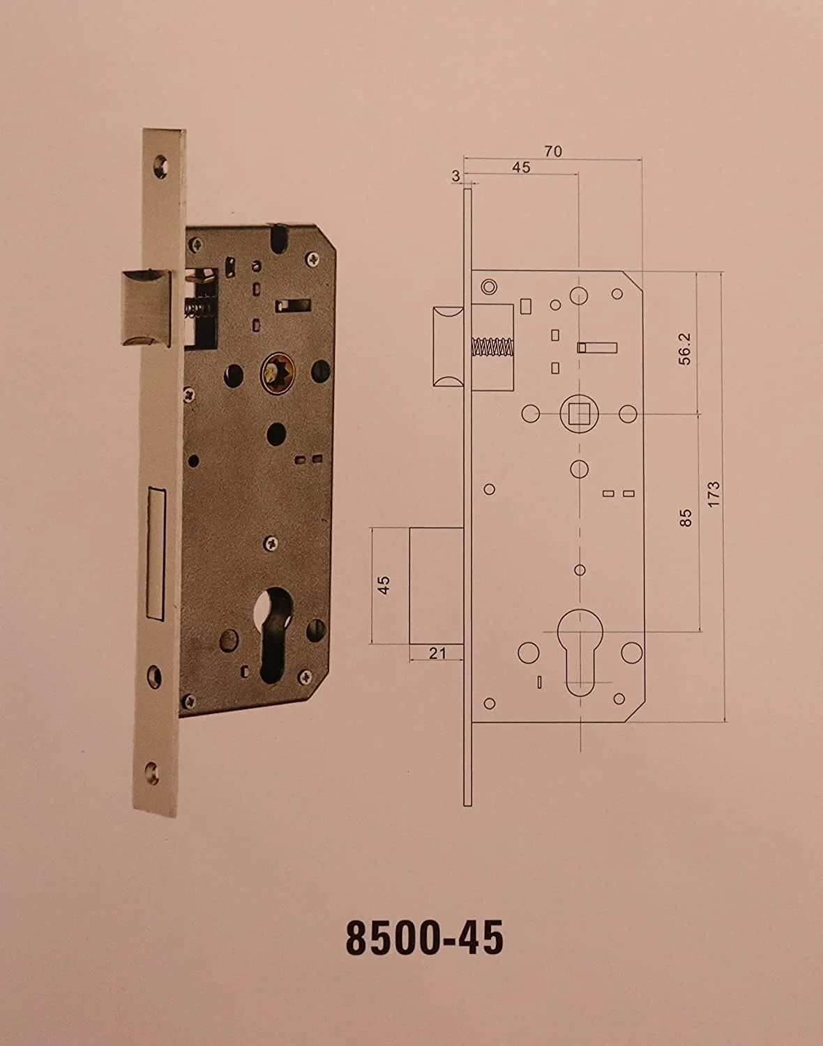 دستگیره درب ویلا با قفل و کلید، مجموعه کامل، دستگیره درب آلیاژ روی، بادوام برای انواع درب های داخلی، رنگ طلایی دستگیره درب ویلا با قفل و کلید، مجموعه کامل، دستگیره درب آلیاژ روی، بادوام برای انواع درب های داخلی، رنگ طلایی