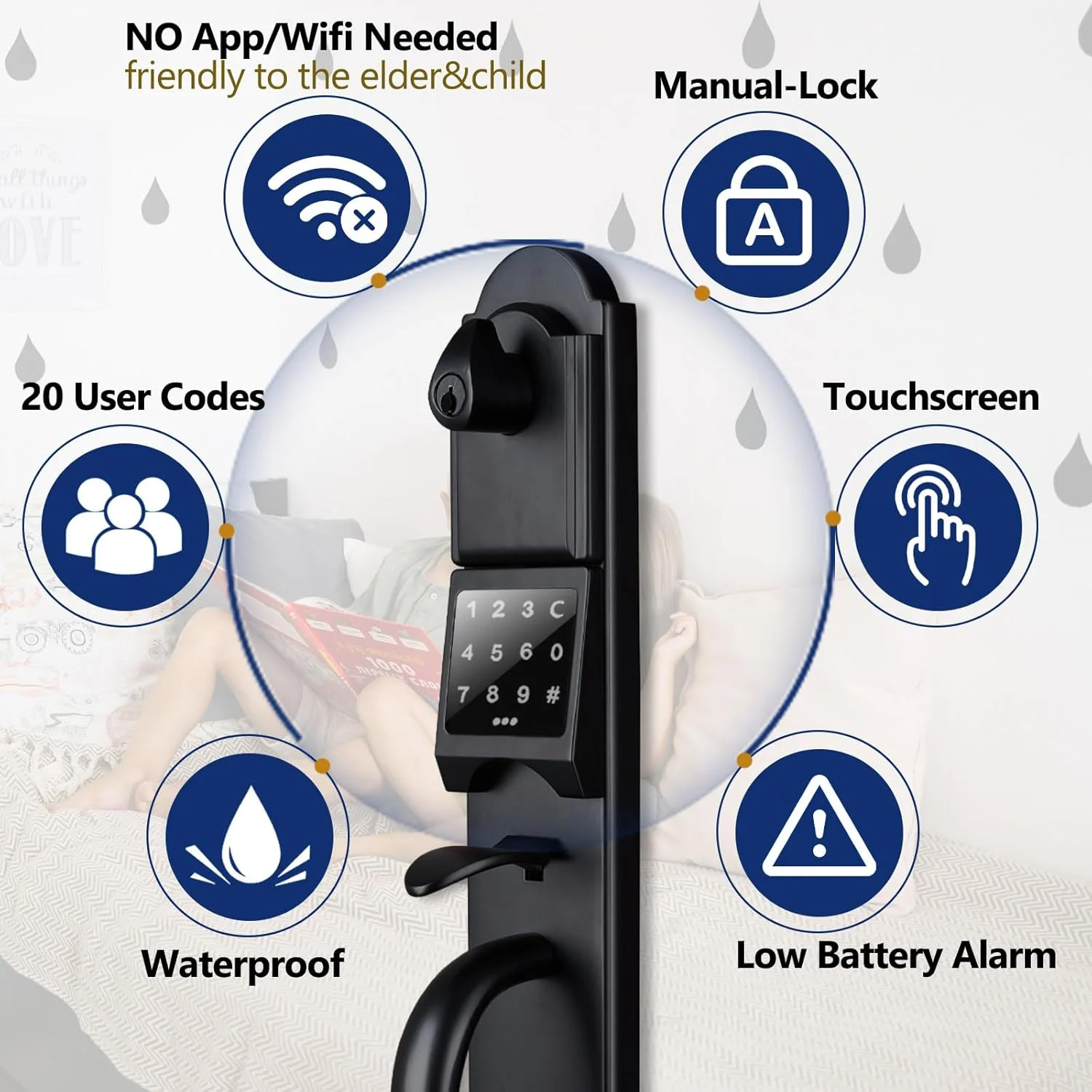 دستگیره درب ورودی برنزی روغنی HISAFE، دستگیره درب بیرونی با تریم Camelot به همراه قفل سیلندر تکی، ست قفل درب ورودی سنگین، مناسب برای درب های راست و چپ X-201810B-AMZ دستگیره درب ورودی برنزی روغنی HISAFE، دستگیره درب بیرونی با تریم Camelot به همراه قفل سیلندر تکی، ست قفل درب ورودی سنگین، مناسب برای درب های راست و چپ X-201810B-AMZ