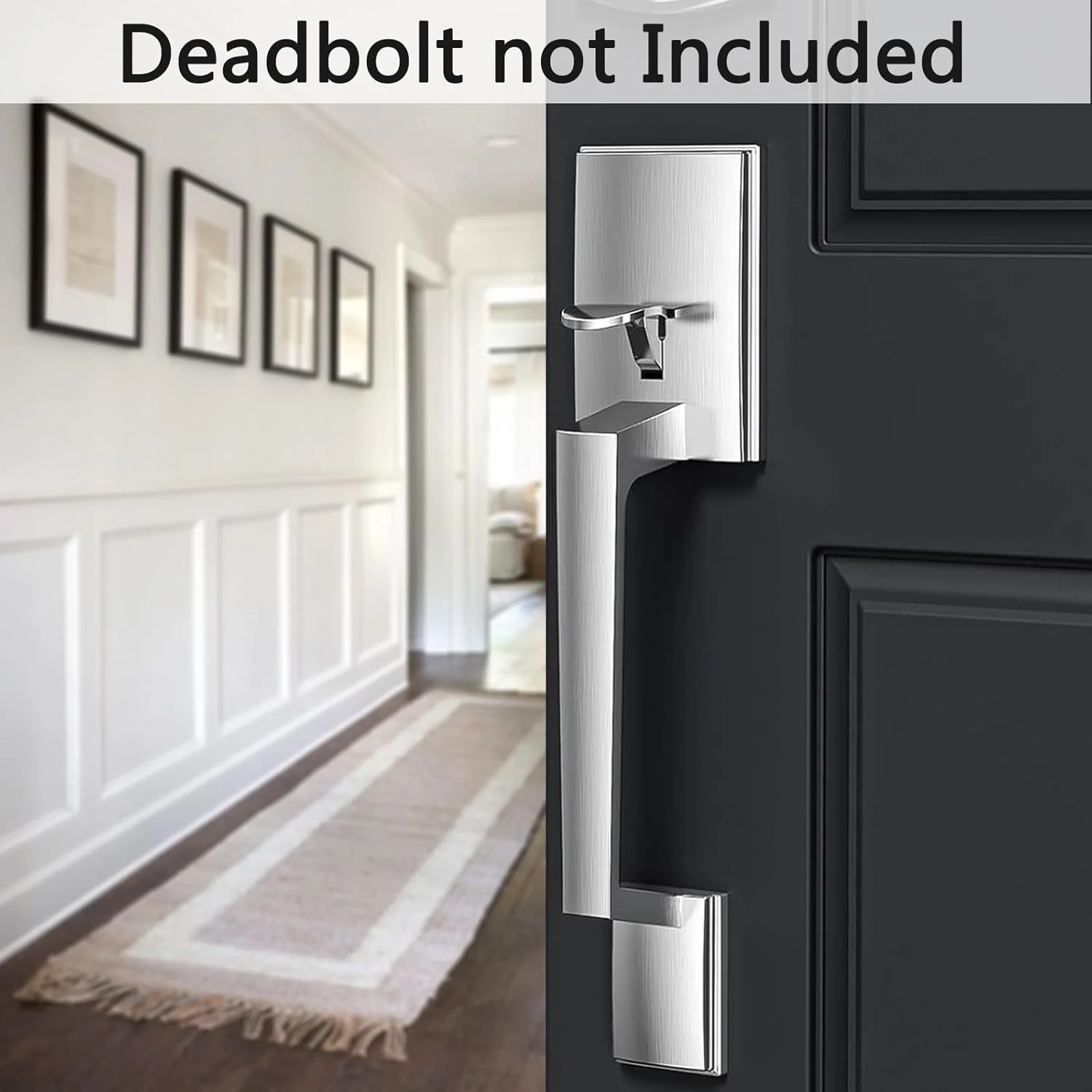 دستگیره درب ورودی Migade، ست دستگیره نیمه پایینی تک سیلندر با اهرم برگشت پذیر، قفل درب ورودی مدرن، دستگیره درب بیرونی/داخلی ارتقا یافته برای ورودی و درب ورودی دستگیره درب ورودی Migade، ست دستگیره نیمه پایینی تک سیلندر با اهرم برگشت پذیر، قفل درب ورودی مدرن، دستگیره درب بیرونی/داخلی ارتقا یافته برای ورودی و درب ورودی