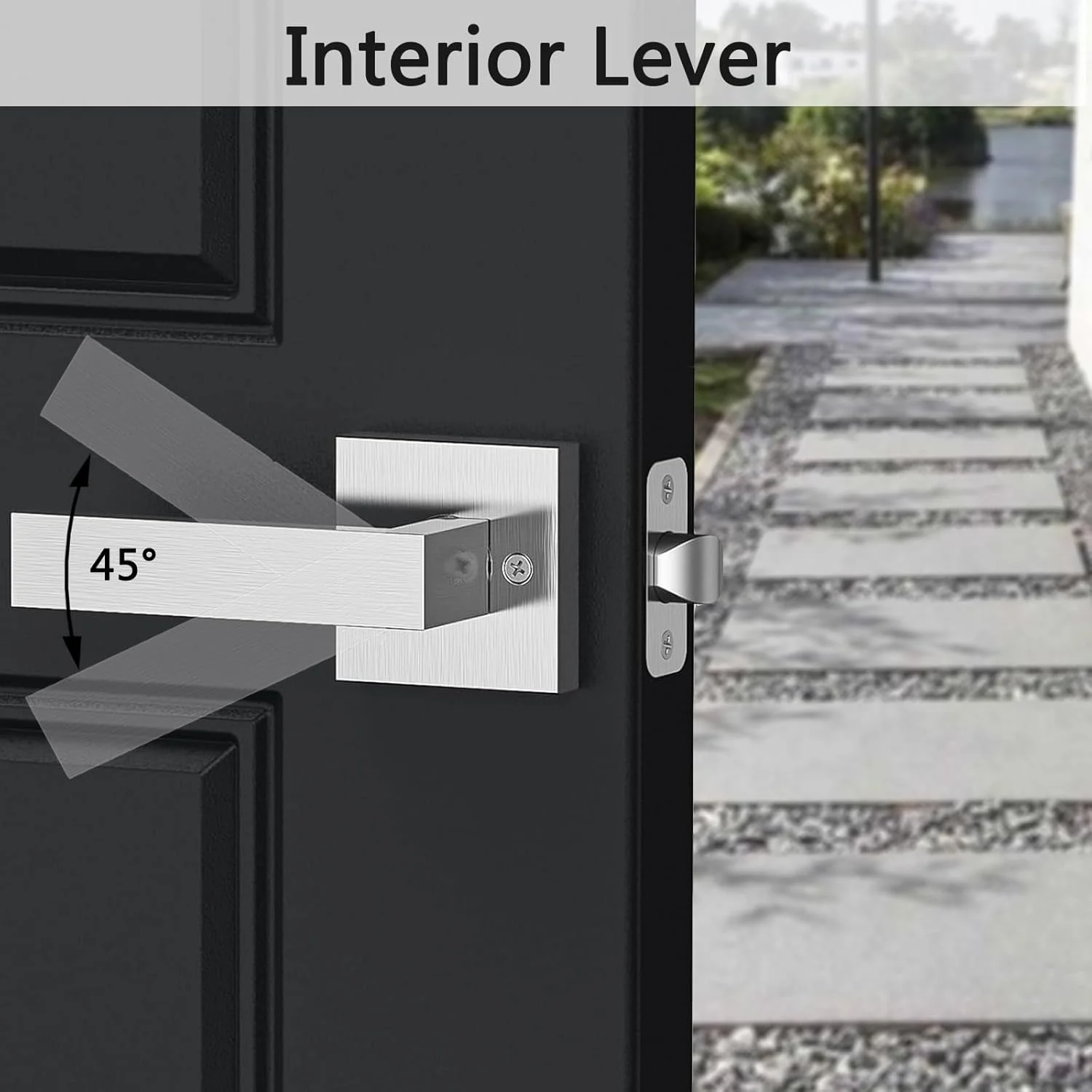 دستگیره درب ورودی Migade، ست دستگیره نیمه پایینی تک سیلندر با اهرم برگشت پذیر، قفل درب ورودی مدرن، دستگیره درب بیرونی/داخلی ارتقا یافته برای ورودی و درب ورودی دستگیره درب ورودی Migade، ست دستگیره نیمه پایینی تک سیلندر با اهرم برگشت پذیر، قفل درب ورودی مدرن، دستگیره درب بیرونی/داخلی ارتقا یافته برای ورودی و درب ورودی