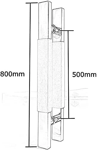 دستگیره درب استیل ضد زنگ ساده چوبی، دستگیره فشاری/کششی درب شیشه ای/دستگیره درب چوبی - مشکی/سفید، ست سخت افزاری دستگیره درب در 4 طول دستگیره درب استیل ضد زنگ ساده چوبی، دستگیره فشاری/کششی درب شیشه ای/دستگیره درب چوبی - مشکی/سفید، ست سخت افزاری دستگیره درب در 4 طول
