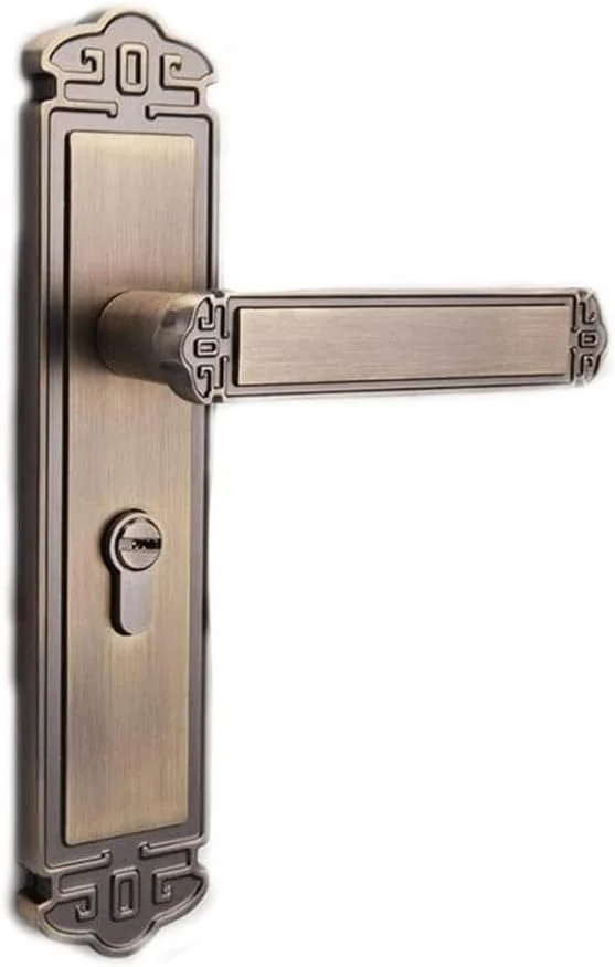 دستگیره قفل درب امنیتی Beyori با کلید، دستگیره سخت افزاری درب آلیاژ روی، دستگیره قفل اهرمی برای اتاق خواب آشپزخانه (رنگ: C)