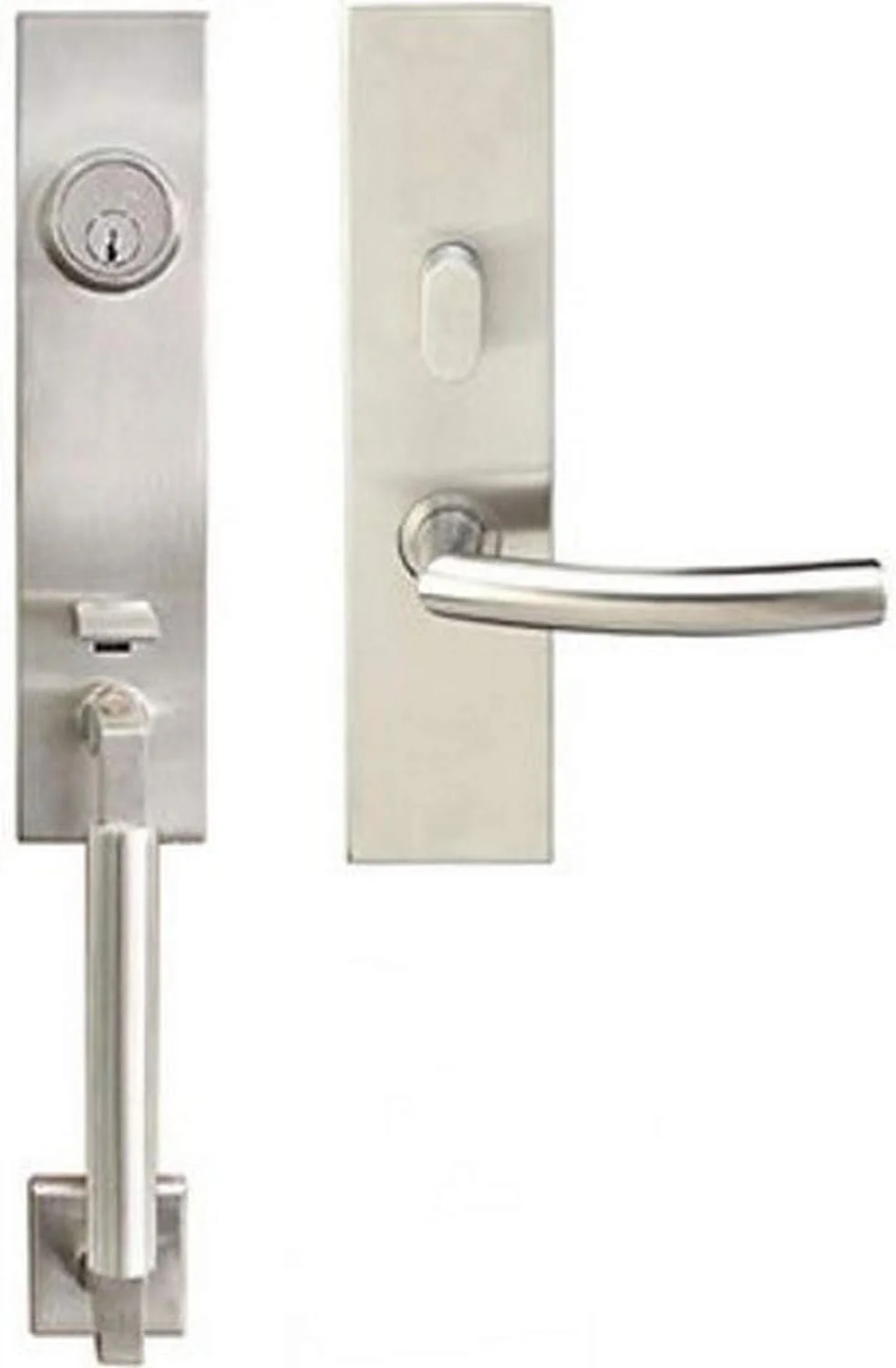 دستگیره درب نیویورک INOX NY103C563-32D-RHR، 2-3/8 اینچ، استیل ضد زنگ ساتن