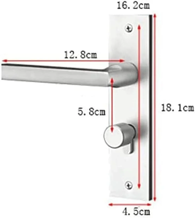 دستگیره و قفل درب، ست دستگیره درب ساخته شده از آلیاژ آلومینیوم بادوام برای نوسازی خانه و قفل امنیتی درب دستگیره و قفل درب، ست دستگیره درب ساخته شده از آلیاژ آلومینیوم بادوام برای نوسازی خانه و قفل امنیتی درب