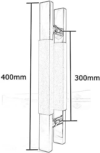 دستگیره درب استیل ضد زنگ و چوب جامد ساده خانگی / دستگیره درب شیشه ای / دستگیره درب چوبی - مشکی/سفید، ست سخت افزاری دستگیره درب در 4 طول دستگیره درب استیل ضد زنگ و چوب جامد ساده خانگی / دستگیره درب شیشه ای / دستگیره درب چوبی - مشکی/سفید، ست سخت افزاری دستگیره درب در 4 طول