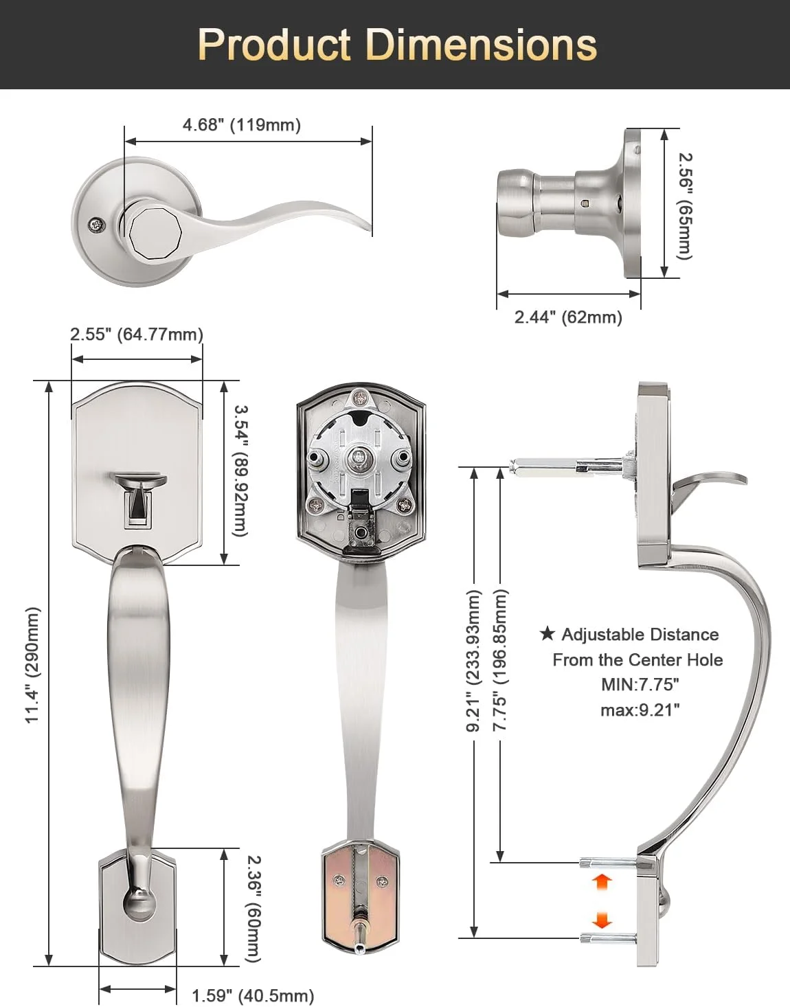 دستگیره نیم ست پایین تی نوا Camelot، دستگیره درب ورودی ارتقا یافته با اهرم موجی برجسته برای صفحه کلید الکترونیکی با اهرم داخلی چپ گرد، پرداخت نیکل برس خورده دستگیره نیم ست پایین تی نوا Camelot، دستگیره درب ورودی ارتقا یافته با اهرم موجی برجسته برای صفحه کلید الکترونیکی با اهرم داخلی چپ گرد، پرداخت نیکل برس خورده