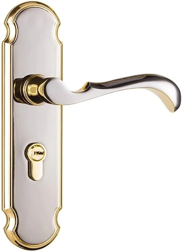 ست دستگیره و قفل درب Beyori، دستگیره اهرمی آلیاژ روی بادوام و بی صدا برای درب های امنیتی