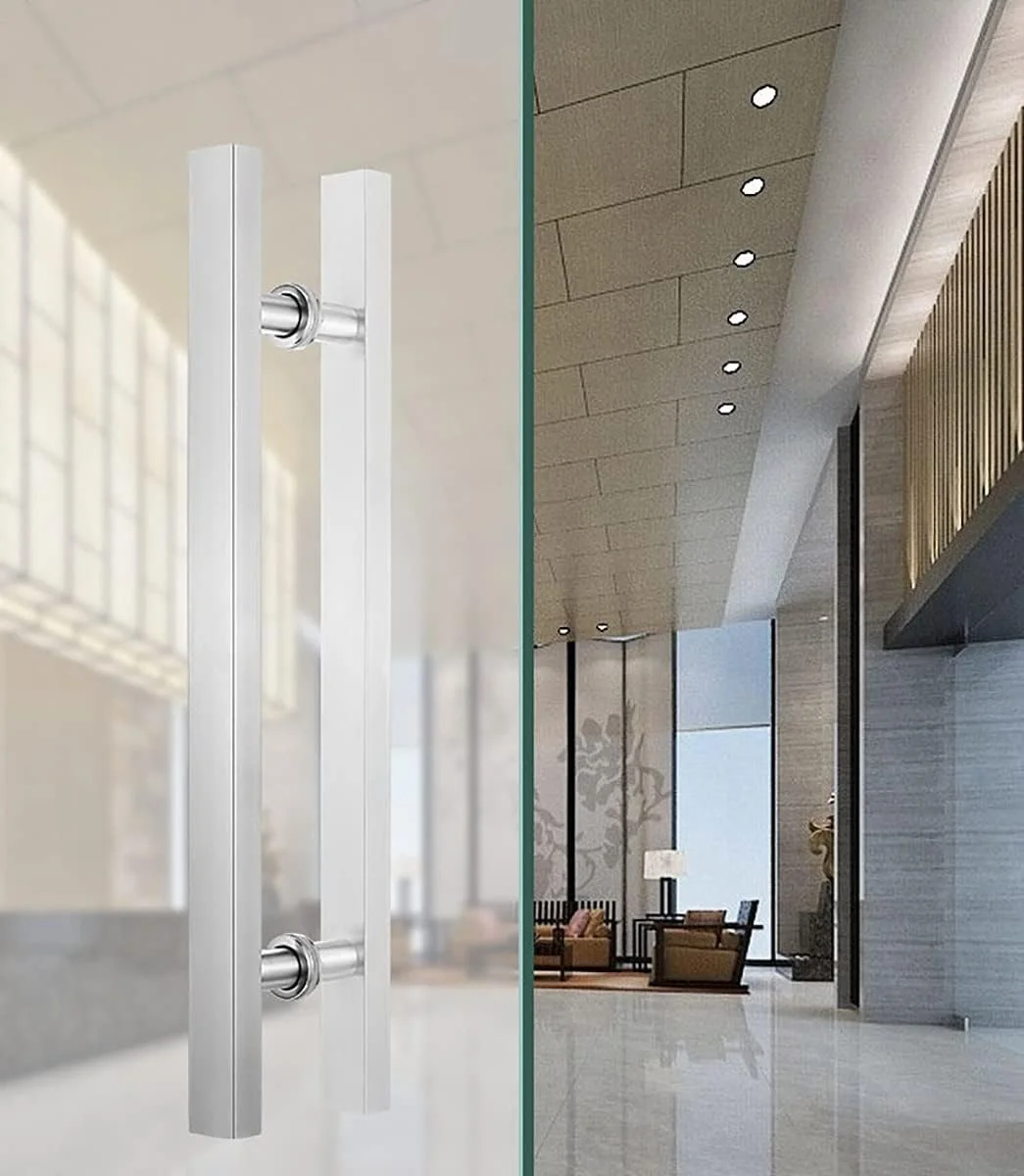 دستگیره درب ورودی مدرن، مستطیلی شکل، مناسب درب انبار، دستگیره میله ای درب کشویی استیل ضد زنگ برای درب شیشه ای، سخت افزار مدرن درب، سفید - طول 60 سانتی متر | فاصله مرکز تا مرکز 40 سانتی متر دستگیره درب ورودی مدرن، مستطیلی شکل، مناسب درب انبار، دستگیره میله ای درب کشویی استیل ضد زنگ برای درب شیشه ای، سخت افزار مدرن درب، سفید - طول 60 سانتی متر | فاصله مرکز تا مرکز 40 سانتی متر