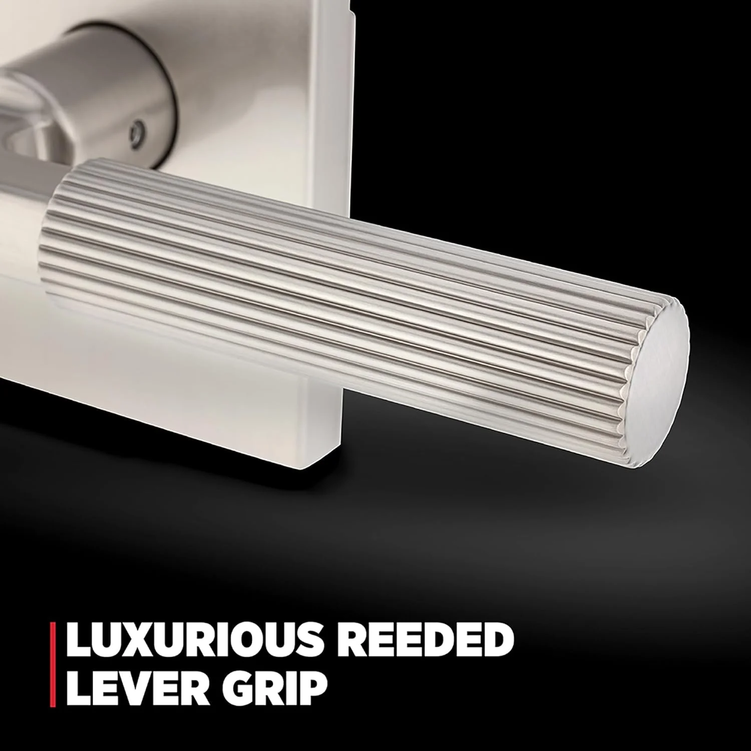 ست دستگیره و قفل درب ورودی Kwikset Mirada Reeded، دستگیره ورودی با اهرم برگشت پذیر داخلی، مشکی مات، قفل ضد سرقت SmartKey Rekey با محافظت Microban ست دستگیره و قفل درب ورودی Kwikset Mirada Reeded، دستگیره ورودی با اهرم برگشت پذیر داخلی، مشکی مات، قفل ضد سرقت SmartKey Rekey با محافظت Microban