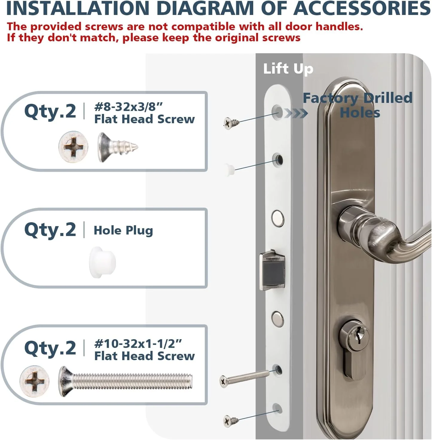 بدنه قفل زبانه دار دو نقطه ای درب طوفان گیر هاتفای تولز، مناسب برای دستگیره درب طوفان گیر پلا، صفحه رو سفید بدنه قفل زبانه دار دو نقطه ای درب طوفان گیر هاتفای تولز، مناسب برای دستگیره درب طوفان گیر پلا، صفحه رو سفید