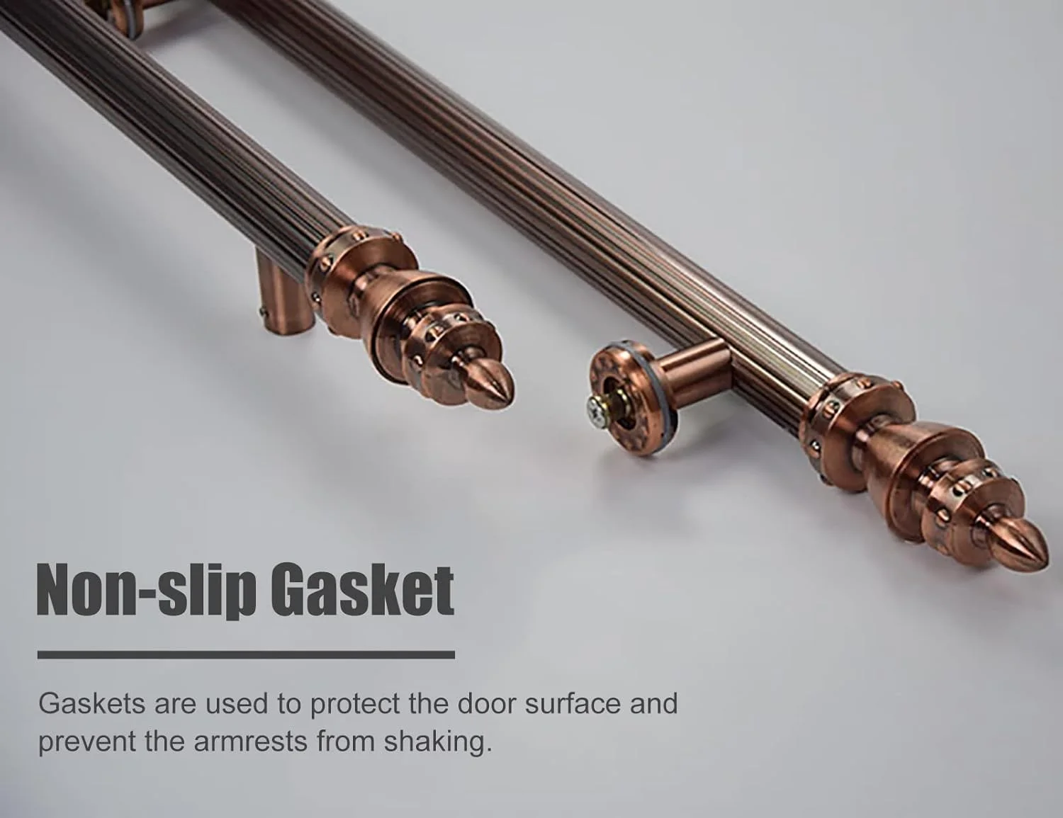 دستگیره درب BODHIS، مسی قرمز، سبک رترو، دستگیره درب کشویی با بافت عمودی، قطعات ست دستگیره دو طرفه (100 سانتی متر) دستگیره درب BODHIS، مسی قرمز، سبک رترو، دستگیره درب کشویی با بافت عمودی، قطعات ست دستگیره دو طرفه (100 سانتی متر)