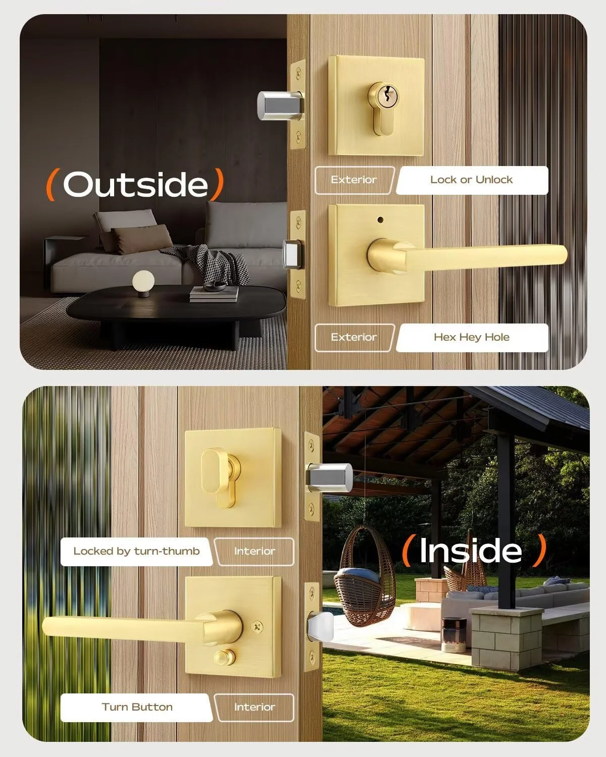 دستگیره در لی دیبونگ، بسته 2 عددی، به همراه قفل سیلندر تکی، دستگیره اهرمی ورودی سنگین، مجموعه دستگیره قفل شونده مربعی برای درهای چپ یا راست بازشو دستگیره در لی دیبونگ، بسته 2 عددی، به همراه قفل سیلندر تکی، دستگیره اهرمی ورودی سنگین، مجموعه دستگیره قفل شونده مربعی برای درهای چپ یا راست بازشو