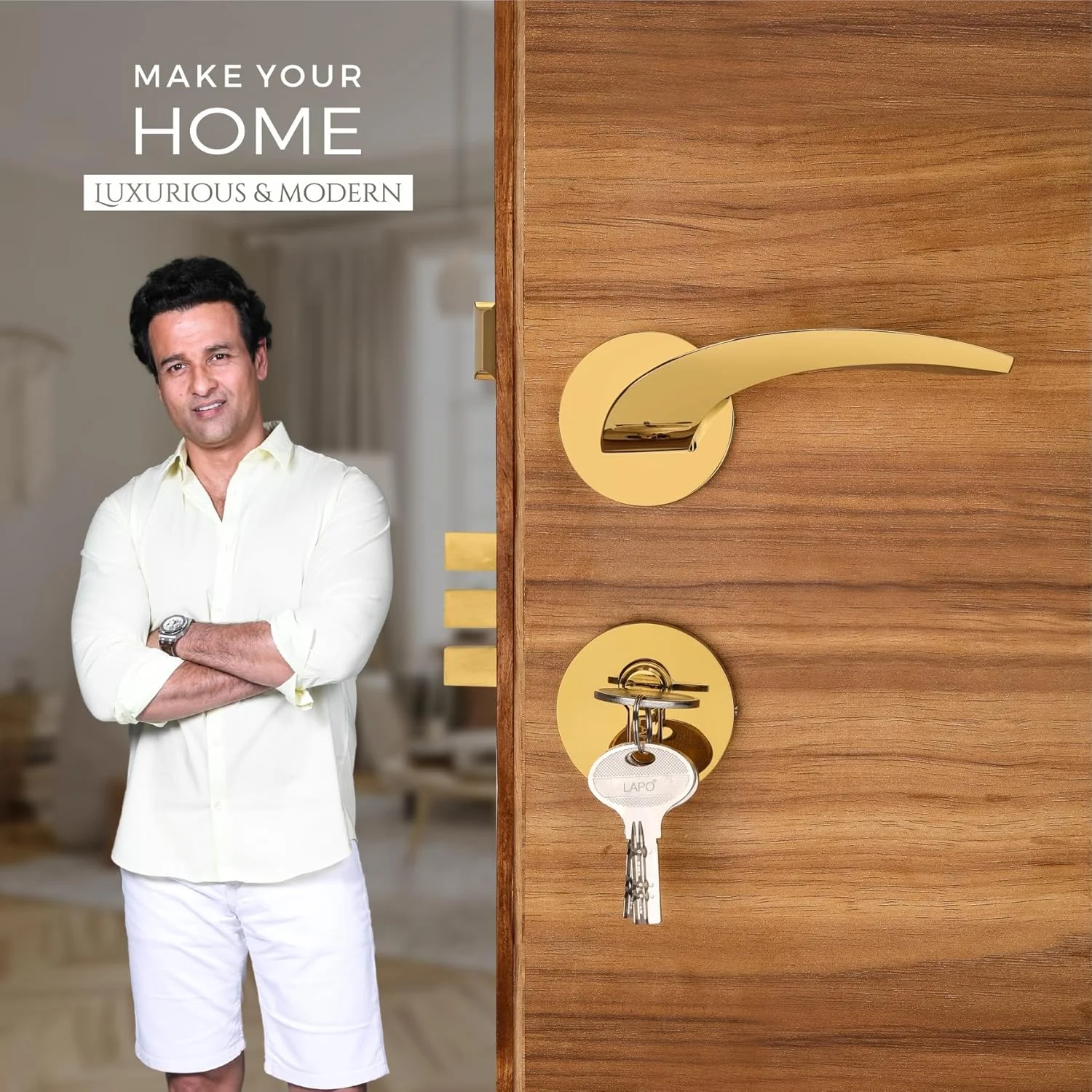 قفل درب ورودی و اتاق خواب LAPO مدل سنگین و تمام برنجی، دستگیره های قفل درب به همراه بدنه قفل، قفل درب اصلی برای خانه و دفتر | روکش طلایی PVD | 3 سال Ro-115 قفل درب ورودی و اتاق خواب LAPO مدل سنگین و تمام برنجی، دستگیره های قفل درب به همراه بدنه قفل، قفل درب اصلی برای خانه و دفتر | روکش طلایی PVD | 3 سال Ro-115