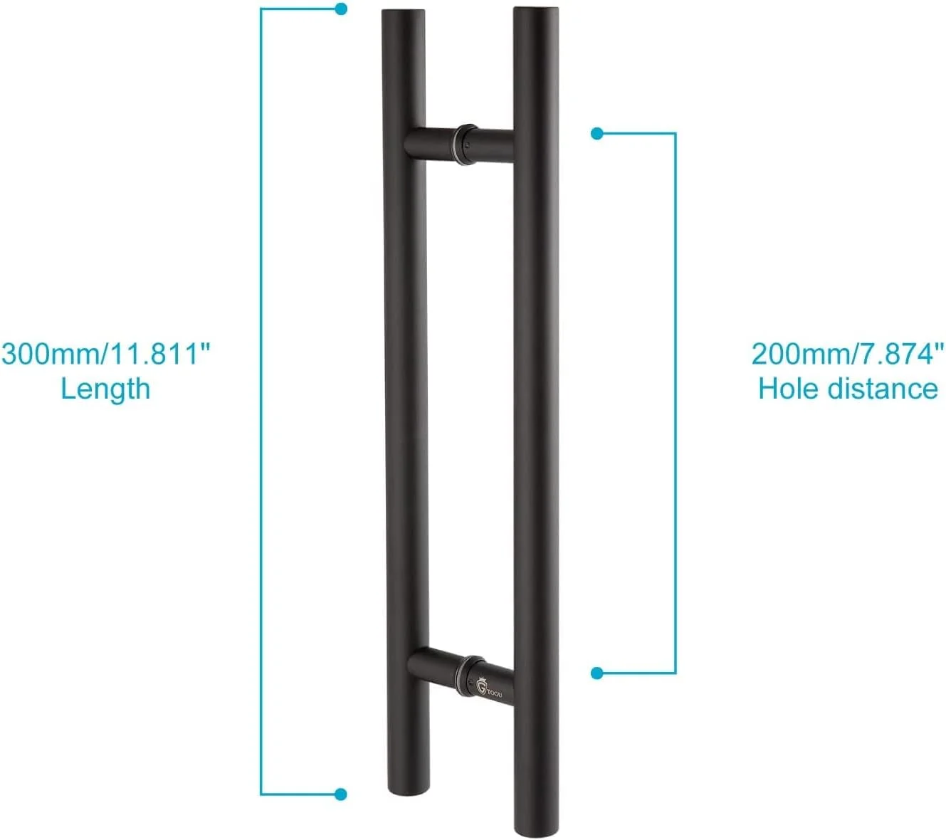 دسته درب کششی TOGU مدل TG-6012، طول 30 سانتیمتر، استیل ضد زنگ 304، مناسب برای درب های تجاری و درب های کشویی، رنگ مشکی مات دسته درب کششی TOGU مدل TG-6012، طول 30 سانتیمتر، استیل ضد زنگ 304، مناسب برای درب های تجاری و درب های کشویی، رنگ مشکی مات