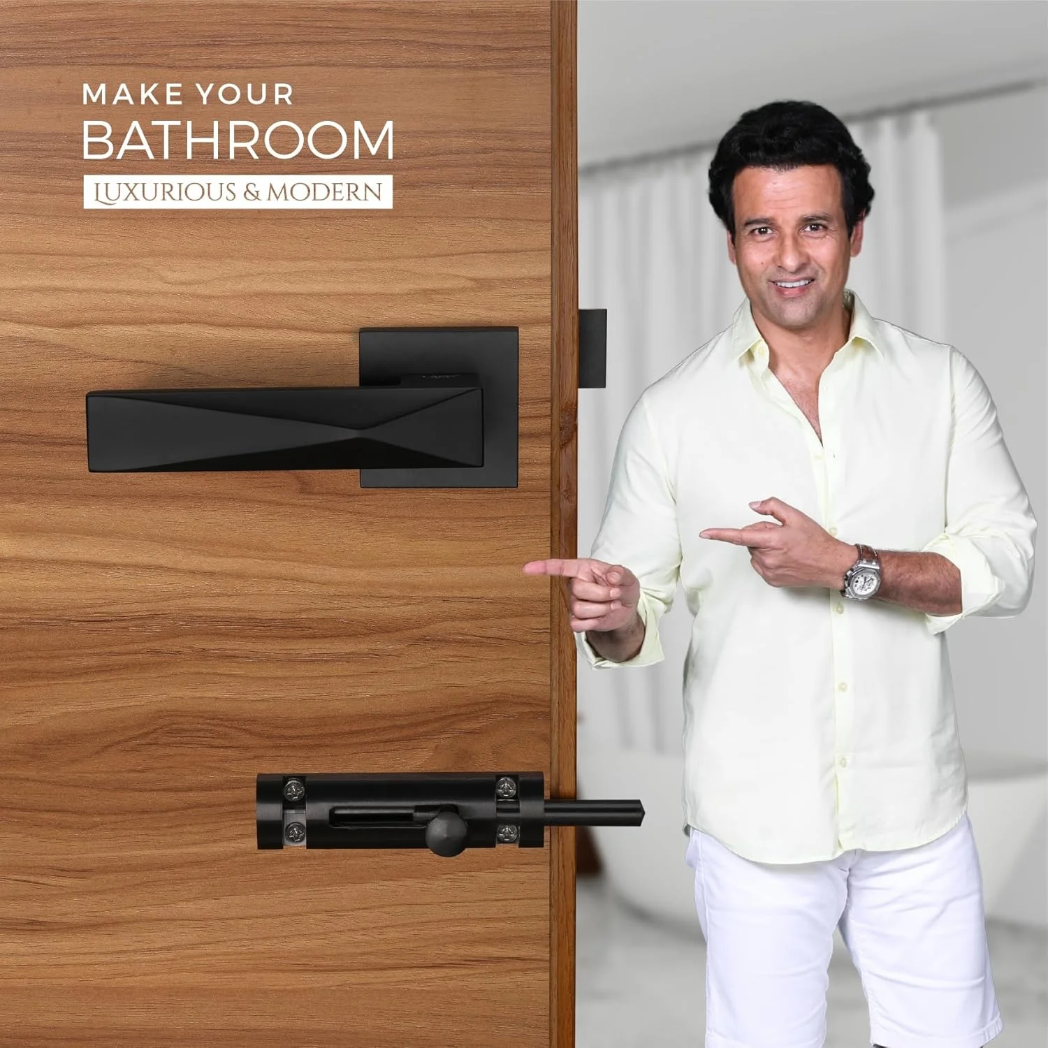 قفل درب آلومینیومی سنگین LAPO برای درب حمام، بالکن - دستگیره های بدون کلید انباری با قفل کودک برای خانه، دفتر، هتل | پرداخت مشکی | Ro-131 قفل درب آلومینیومی سنگین LAPO برای درب حمام، بالکن - دستگیره های بدون کلید انباری با قفل کودک برای خانه، دفتر، هتل | پرداخت مشکی | Ro-131