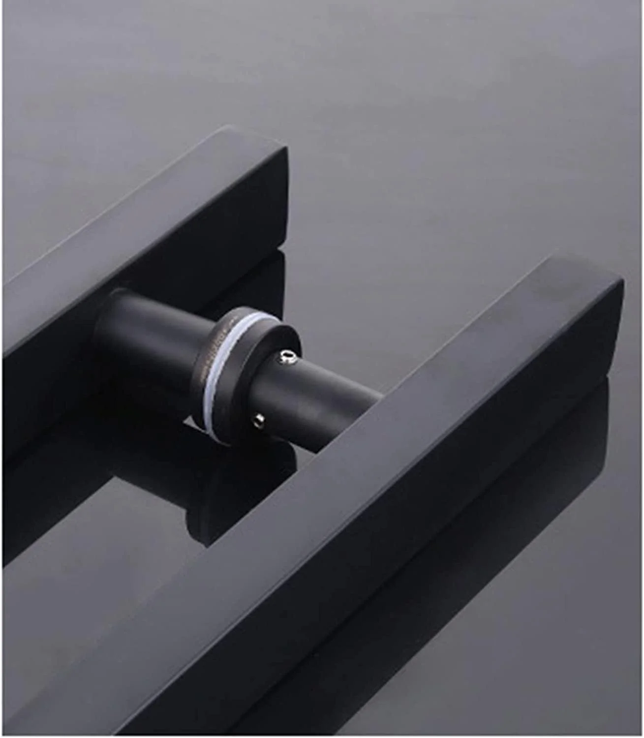 دستگیره درب کشویی فشاری مربعی مشکی، دستگیره های درب شیشه ای استیل دو طرفه، به همراه کیت سخت افزاری نصب، مشکی - 50x30 سانتی متر دستگیره درب کشویی فشاری مربعی مشکی، دستگیره های درب شیشه ای استیل دو طرفه، به همراه کیت سخت افزاری نصب، مشکی - 50x30 سانتی متر