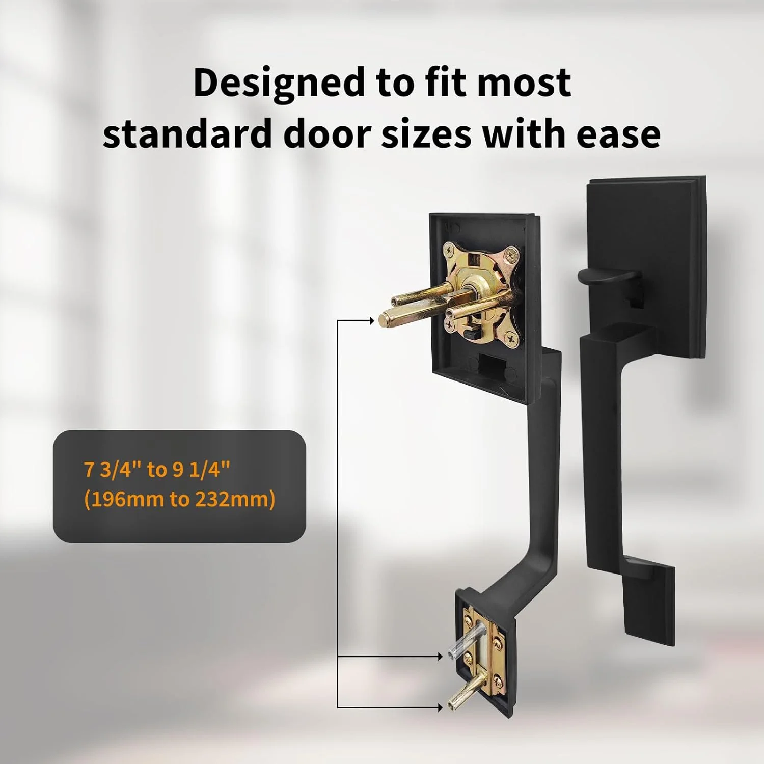 دستگیره درب ورودی آکارا، دستگیره اهرمی درب بیرونی تک سیلندر، برگشت پذیر برای درب های راست و چپ، بدون قفل، ایده آل برای درب های مدرن و قفل های هوشمند دستگیره درب ورودی آکارا، دستگیره اهرمی درب بیرونی تک سیلندر، برگشت پذیر برای درب های راست و چپ، بدون قفل، ایده آل برای درب های مدرن و قفل های هوشمند