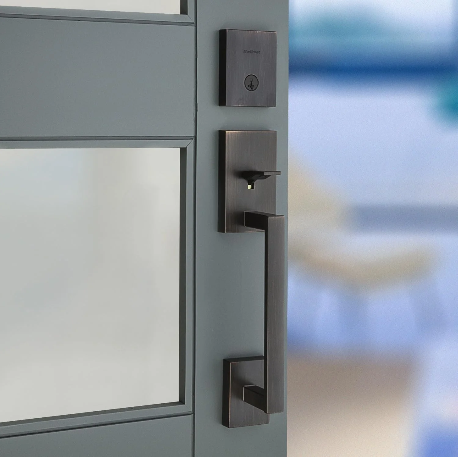 دستگیره و قفل درب ورودی Kwikset San Clemente، دستگیره بیرونی، برنزی ونیزی، قفل ضد سرقت SmartKey Rekey، قسمت داخلی جداگانه به فروش می رسد دستگیره و قفل درب ورودی Kwikset San Clemente، دستگیره بیرونی، برنزی ونیزی، قفل ضد سرقت SmartKey Rekey، قسمت داخلی جداگانه به فروش می رسد