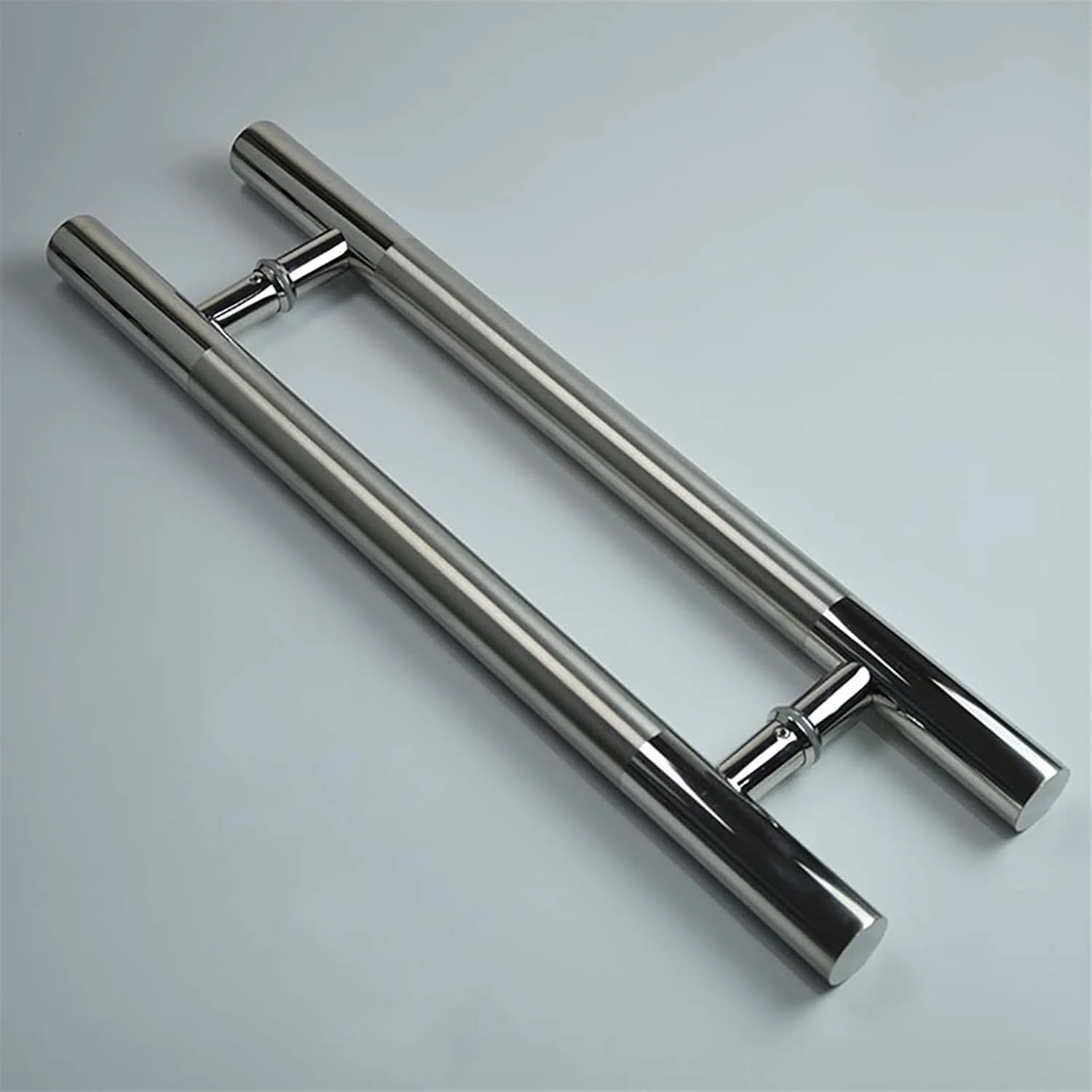 دستگیره درب، دستگیره استیل ضد زنگ سنگین/دستگیره فشاری-کششی تجاری درب/شیشه اتاق دوش پرداخت شده برس خورده، 500×300 میلی متر