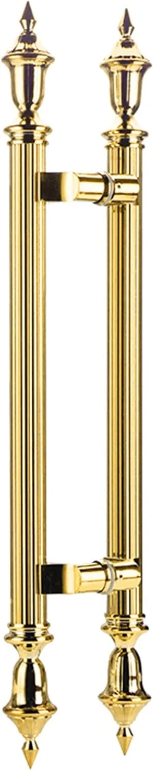 دستگیره درب کشویی مدرن برای درب ورودی/درب شیشه ای حمام، دستگیره درب انبار کشویی استیل ضد زنگ، دستگیره درب ورودی تجاری سنگین، مدل، طلایی-120 سانتی متر (47.2 اینچ)