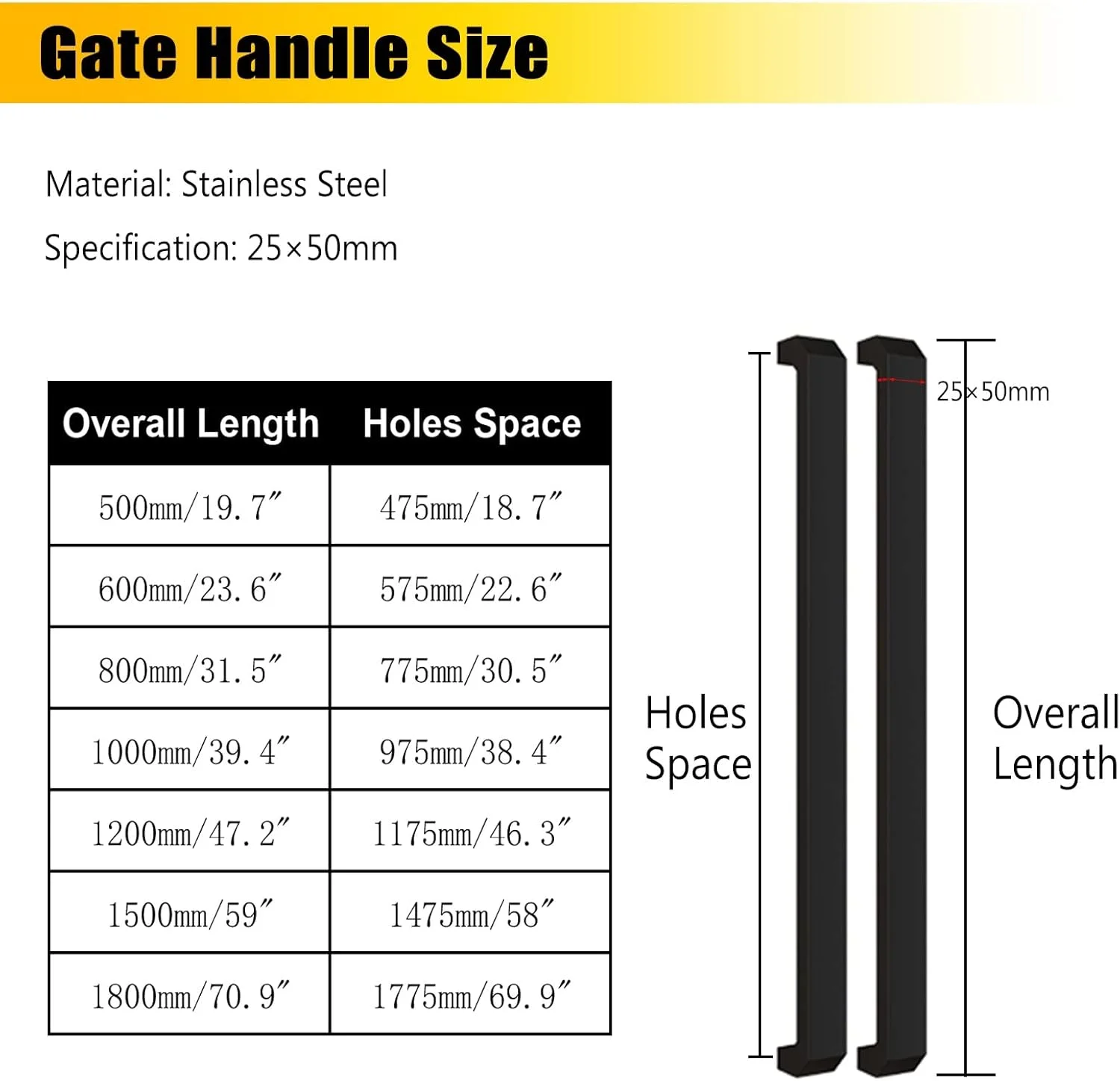 دستگیره کشویی درب انبار، دستگیره کششی درب ورودی بلند، دستگیره های دو طرفه درب شیشه ای انبار، 50/60/80/100/120/150/180 سانتی متر، برای بار/فروشگاه ها/دروازه ورودی سوله، شیشه ای، طلایی - 97.5 سانتی متر دستگیره کشویی درب انبار، دستگیره کششی درب ورودی بلند، دستگیره های دو طرفه درب شیشه ای انبار، 50/60/80/100/120/150/180 سانتی متر، برای بار/فروشگاه ها/دروازه ورودی سوله، شیشه ای، طلایی - 97.5 سانتی متر