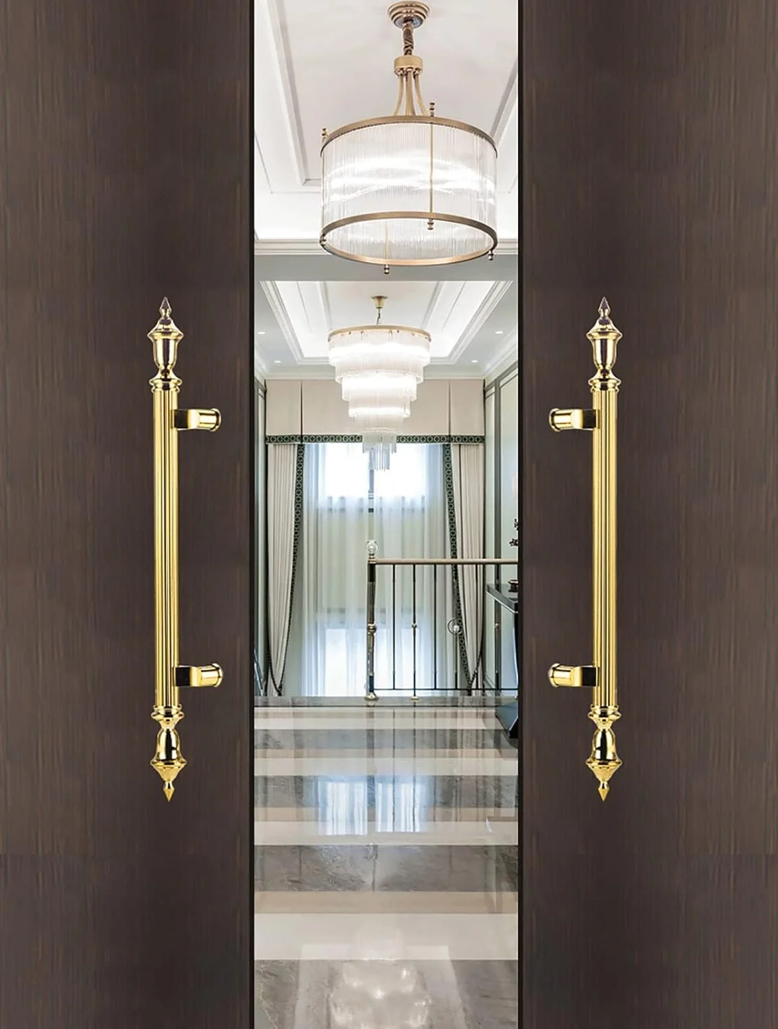 دستگیره درب کشویی مدرن برای درب ورودی/درب شیشه ای حمام، دستگیره درب انبار کشویی استیل ضد زنگ، دستگیره درب ورودی تجاری سنگین، مدل، طلایی-120 سانتی متر (47.2 اینچ) دستگیره درب کشویی مدرن برای درب ورودی/درب شیشه ای حمام، دستگیره درب انبار کشویی استیل ضد زنگ، دستگیره درب ورودی تجاری سنگین، مدل، طلایی-120 سانتی متر (47.2 اینچ)