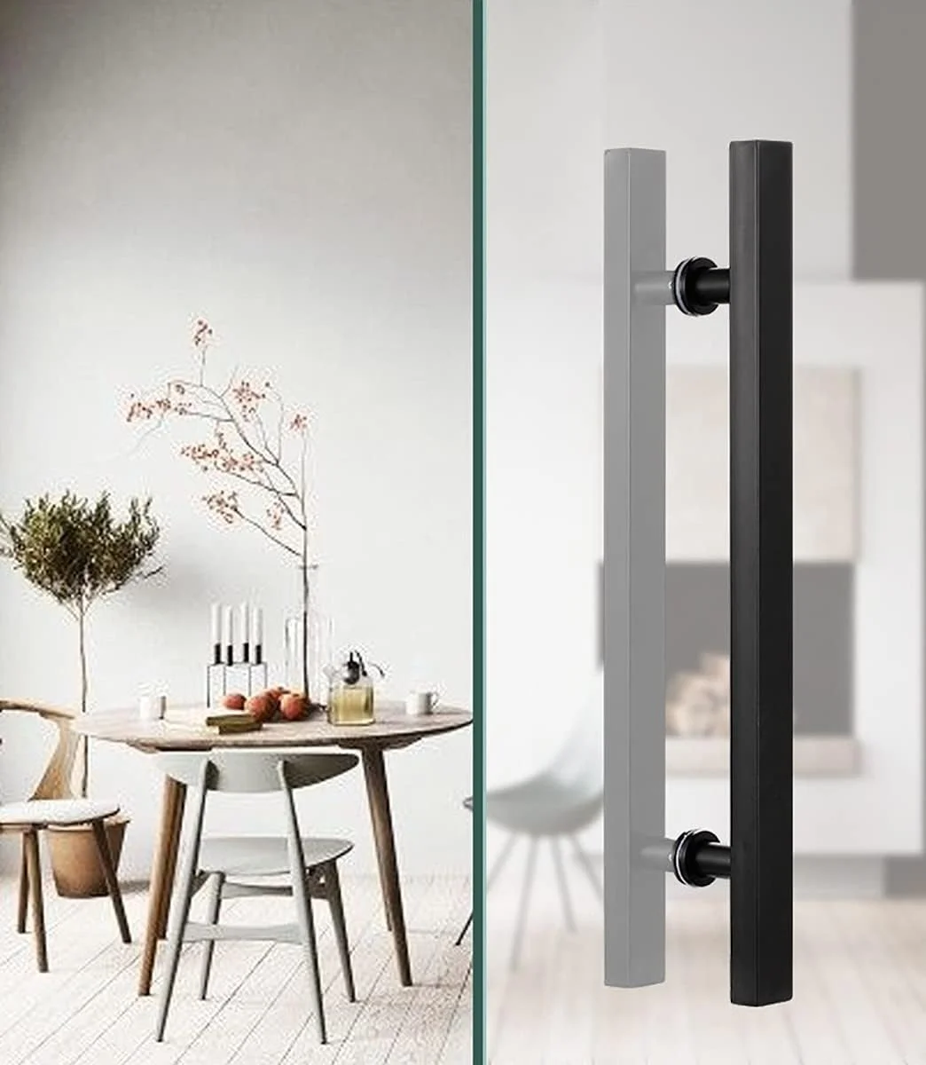 دستگیره کشویی درب انبار، دستگیره های درب مشکی، دستگیره های فشاری برای درب شیشه ای، درب کشویی، درب چوبی، نصب آسان، طول 120 سانتی متر | فاصله مرکز تا مرکز 80 سانتی متر دستگیره کشویی درب انبار، دستگیره های درب مشکی، دستگیره های فشاری برای درب شیشه ای، درب کشویی، درب چوبی، نصب آسان، طول 120 سانتی متر | فاصله مرکز تا مرکز 80 سانتی متر