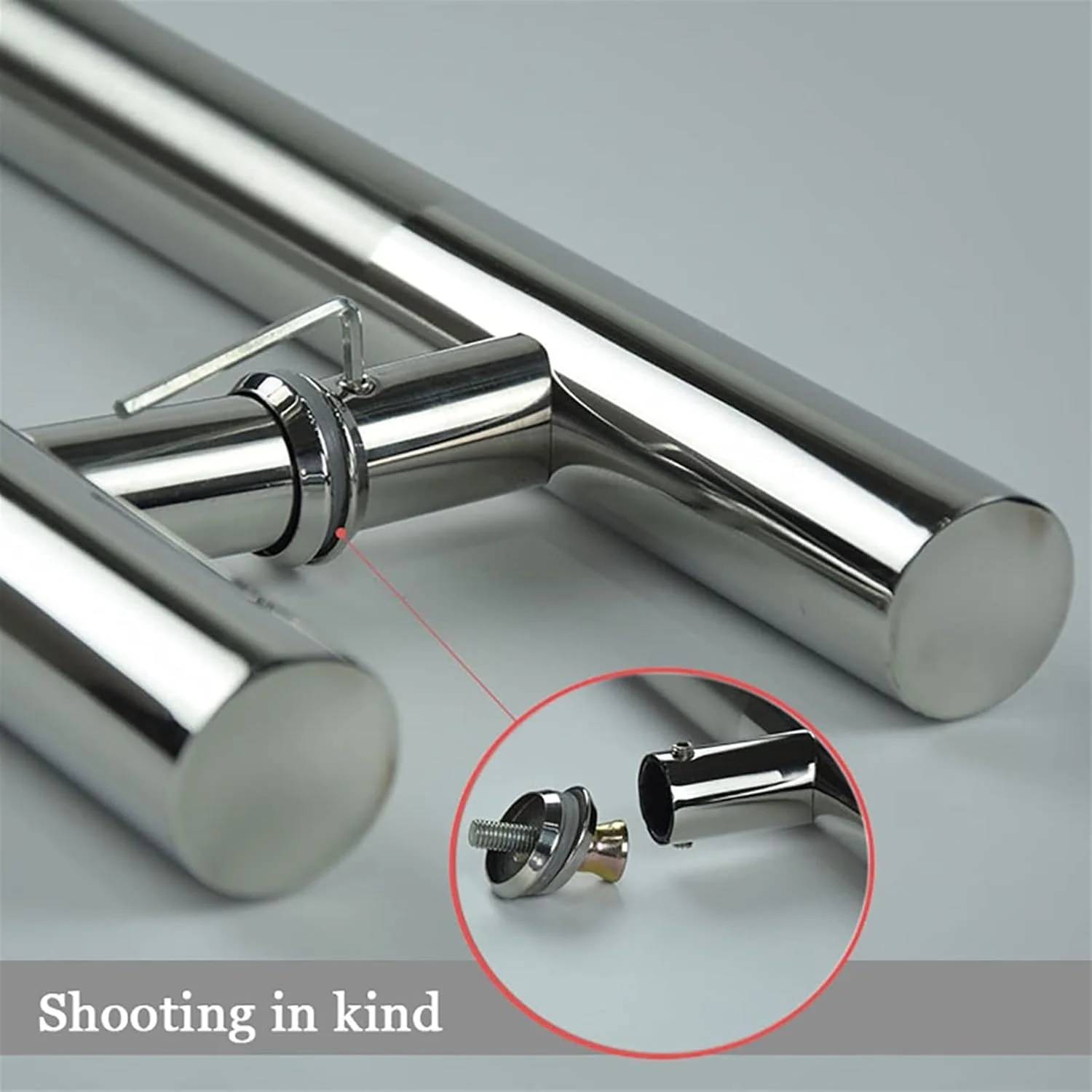 دستگیره درب، دستگیره استیل ضد زنگ سنگین/دستگیره فشاری-کششی تجاری درب/شیشه اتاق دوش پرداخت شده برس خورده، 500×300 میلی متر دستگیره درب، دستگیره استیل ضد زنگ سنگین/دستگیره فشاری-کششی تجاری درب/شیشه اتاق دوش پرداخت شده برس خورده، 500×300 میلی متر