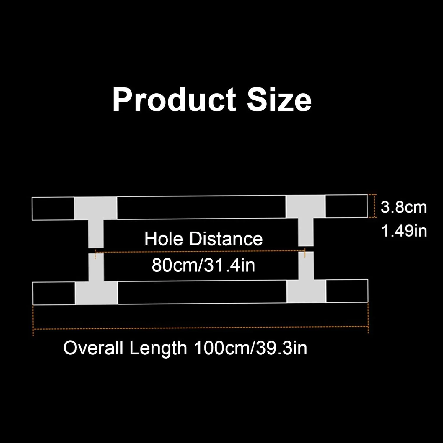 دستگیره درب کشویی انبار، دستگیره دو طرفه درب شیشه ای با اتصالات، دستگیره های درب کشویی انبار کریستالی شفاف اکریلیک، طول 60/80/100/120/150 سانتی متر، 100 سانتی متر / 39.3 اینچ دستگیره درب کشویی انبار، دستگیره دو طرفه درب شیشه ای با اتصالات، دستگیره های درب کشویی انبار کریستالی شفاف اکریلیک، طول 60/80/100/120/150 سانتی متر، 100 سانتی متر / 39.3 اینچ