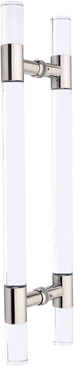 دستگیره شیشه ای بلند درب به طول 60/80/100/120 سانتی متر، میله کششی برای درب کشویی انبار آشپزخانه/حمام/گاراژ، روکش کریستالی شفاف اکریلیک، نصب دو طرفه، طلایی رز - 120 سانتی متر/47.2 اینچ