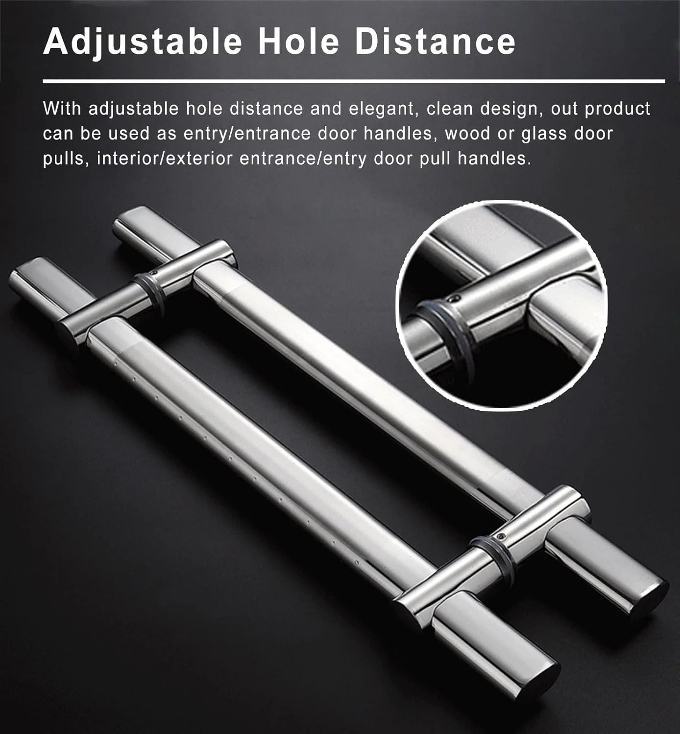 دستگیره های کشویی با فاصله سوراخ قابل تنظیم، دستگیره درب شیشه ای H شکل، دستگیره کشویی استیل ضد زنگ برس خورده، بالاترین عملکرد هزینه، 80 سانتی متر (32 اینچ) دستگیره های کشویی با فاصله سوراخ قابل تنظیم، دستگیره درب شیشه ای H شکل، دستگیره کشویی استیل ضد زنگ برس خورده، بالاترین عملکرد هزینه، 80 سانتی متر (32 اینچ)