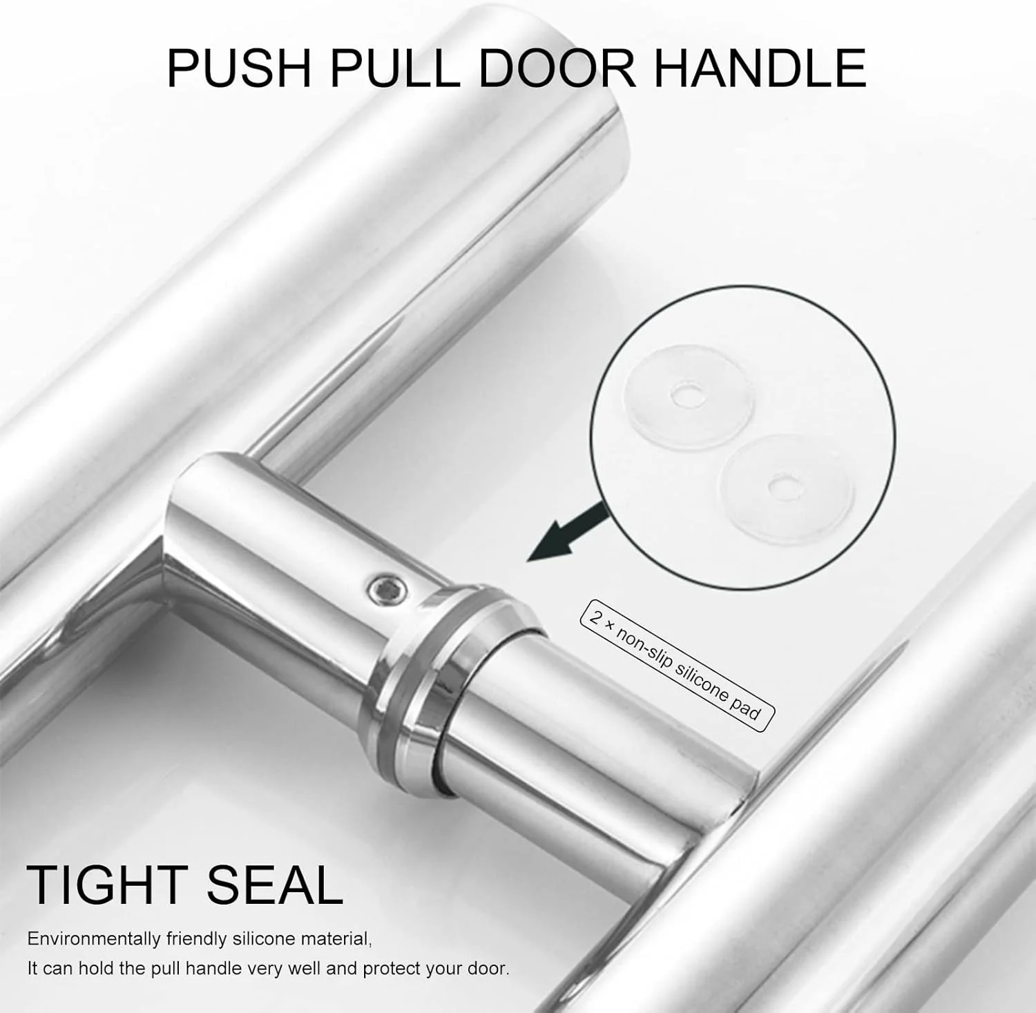 دستگیره های فشاری دو طرفه درب، دستگیره های گرد برای درب های داخلی و خارجی، دستگیره های شیشه ای برس خورده با پیچ های نصب، شامپاین-60 سانتی متر (23 5/8 اینچ)*40 سانتی متر دستگیره های فشاری دو طرفه درب، دستگیره های گرد برای درب های داخلی و خارجی، دستگیره های شیشه ای برس خورده با پیچ های نصب، شامپاین-60 سانتی متر (23 5/8 اینچ)*40 سانتی متر