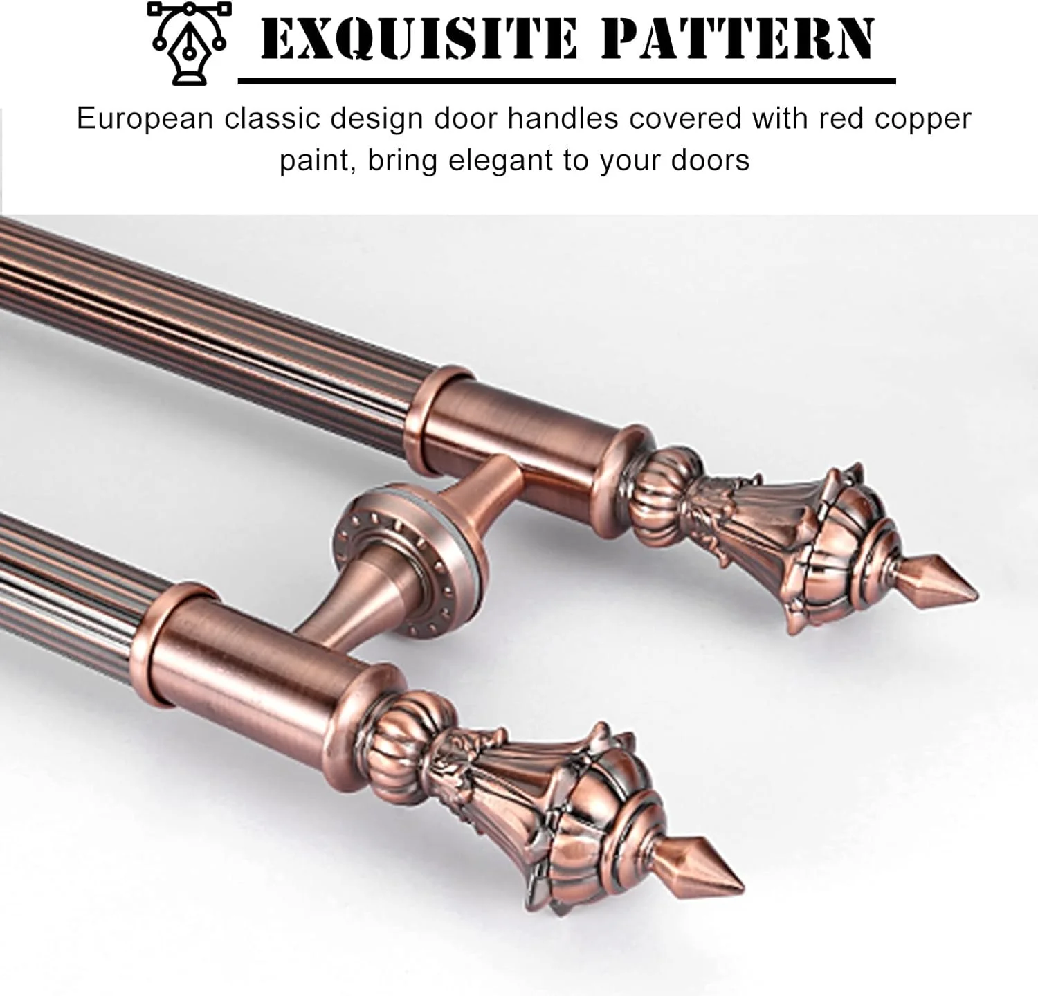 دستگیره درب استیل ضد زنگ کلاسیک عتیقه، دستگیره کشویی H شکل برنزی عتیقه زیبا، دستگیره های دو طرفه داخلی و خارجی درب، مدل 2-120 سانتی متر دستگیره درب استیل ضد زنگ کلاسیک عتیقه، دستگیره کشویی H شکل برنزی عتیقه زیبا، دستگیره های دو طرفه داخلی و خارجی درب، مدل 2-120 سانتی متر