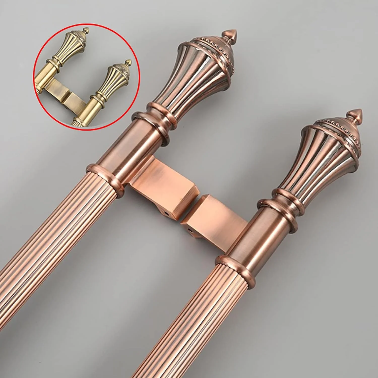 دستگیره میله ای کششی درب چوبی حیاط قدیمی، سخت افزار درب استیل ضد زنگ برس خورده کلاسیک، برای ورودی آشپزخانه شیشه ای کشویی، B-80 سانتی متر / 31.5 اینچ دستگیره میله ای کششی درب چوبی حیاط قدیمی، سخت افزار درب استیل ضد زنگ برس خورده کلاسیک، برای ورودی آشپزخانه شیشه ای کشویی، B-80 سانتی متر / 31.5 اینچ